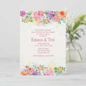 Happy Border Uitnodiging (Staand voorkant)