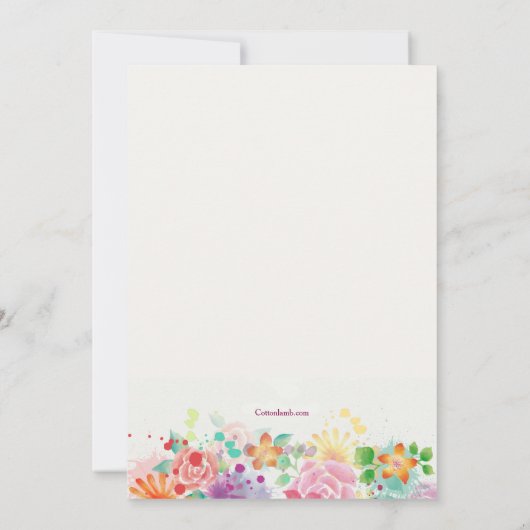 Happy Border Uitnodiging (Achterkant)