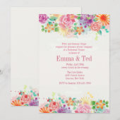 Happy Border Uitnodiging (Voorkant / Achterkant)