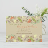 Happy Border Uitnodiging (Staand voorkant)