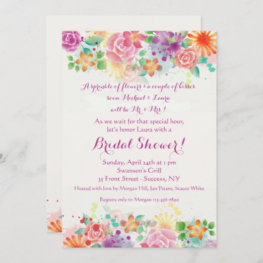 Happy Border-uitnodiging Kaart (Voorkant / Achterkant)