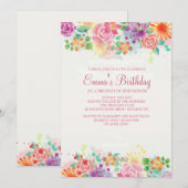 Happy Border-uitnodiging Kaart (Voorkant / Achterkant)