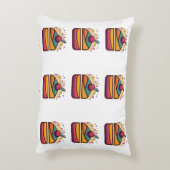 Happy Born Day Cake Accent Kussen (Achterkant (Verticaal))