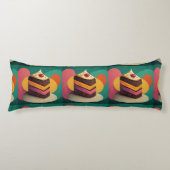 Happy Born Day Cake Lichaamskussen (Voorkant)