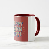 Happy Born Day Design Mok (Voorkant rechts)