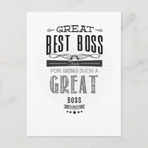 Happy Boss Day Briefkaart