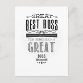 Happy Boss Day Briefkaart (Voorkant)