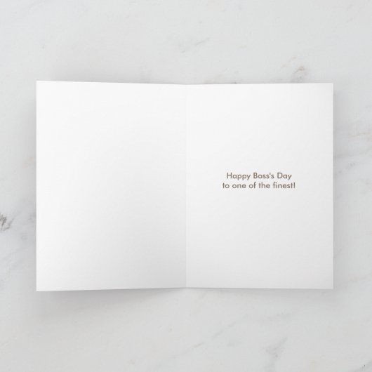Happy Boss Day Card Kaart (Binnen)