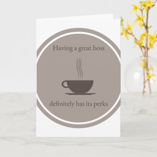 Happy Boss Day Card Kaart (Gele Bloem)