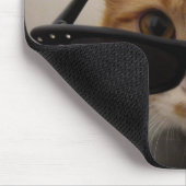 Happy Boss Day - Cool Cat in Sunglazen Mousepad Muismat (Hoek)