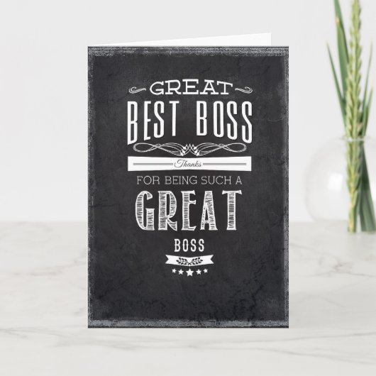 Happy Boss Day Kaart (Voorkant)