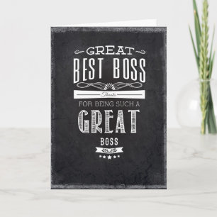 Happy Boss Day Kaart