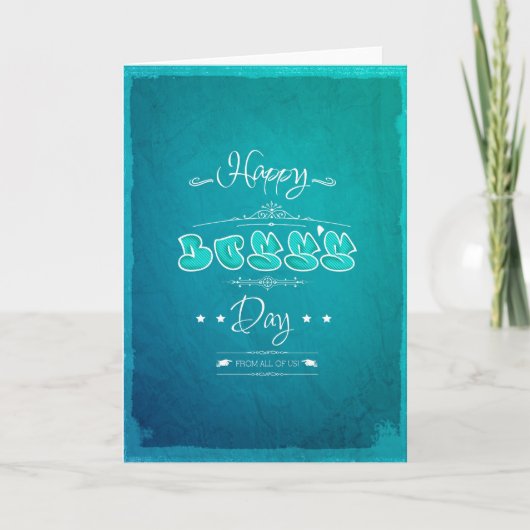 Happy Boss Day Kaart (Voorkant)