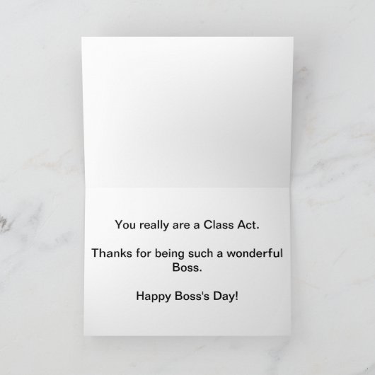 Happy Boss Day Kaart (Binnen)