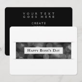 Happy Boss Day Kaart (Voorkant / Achterkant)