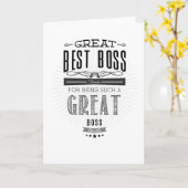 Happy Boss Day Kaart (Gele Bloem)