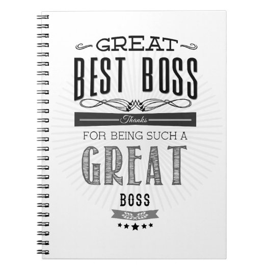 Happy Boss Day Notitieboek (Voorkant)