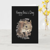 Happy Boss Day, om er maar één in nuthouse te vind Kaart (Gele Bloem)