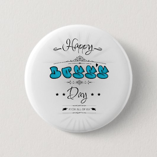Happy Boss Day Ronde Button 5,7 Cm (Voorkant)