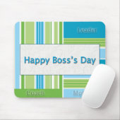 Happy Boss Day Stripes Muismat (Met muis)