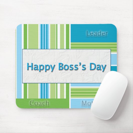 Happy Boss Day Stripes Muismat (Met muis)