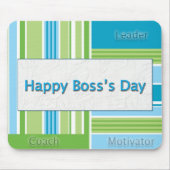 Happy Boss Day Stripes Muismat (Voorkant)