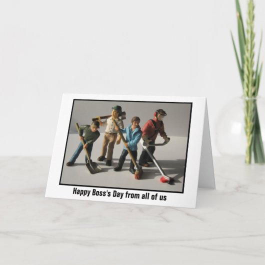 Happy Boss Day van ons allemaal Kaart (Voorkant)