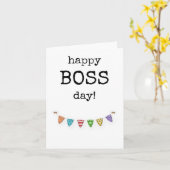 Happy Boss Day, Waardering, Waardeer Kaart (Gele Bloem)