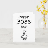Happy Boss Day, Waardering, Waardeer Kaart (Gele Bloem)