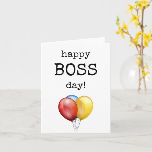 Happy Boss Day, Waardering, Waardeer Kaart (Gele Bloem)
