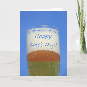 Happy Boss's Day Beer Kaart