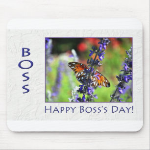 Happy Boss's Day Bloemenvlinder Muismat