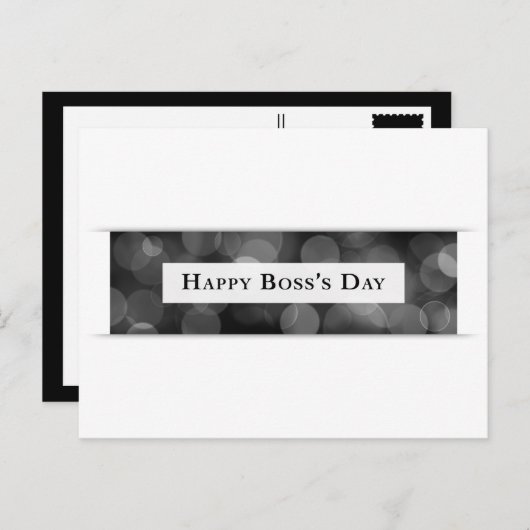 Happy Boss's Day (bokeh) Briefkaart (Voorkant / Achterkant)