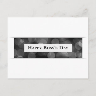 Happy Boss's Day (bokeh) Briefkaart