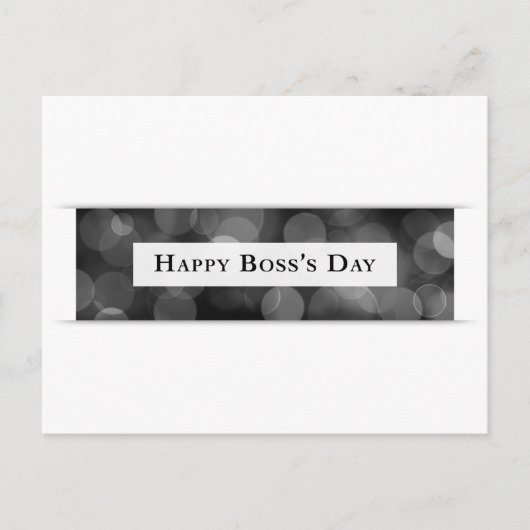 Happy Boss's Day (bokeh) Briefkaart (Voorkant)