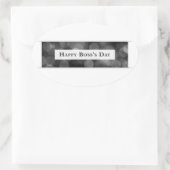 Happy Boss's Day (bokeh) Ovale Sticker (Tas)