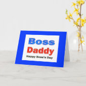 Happy Boss's Day Boss Daddy Kaart (Gele Bloem)