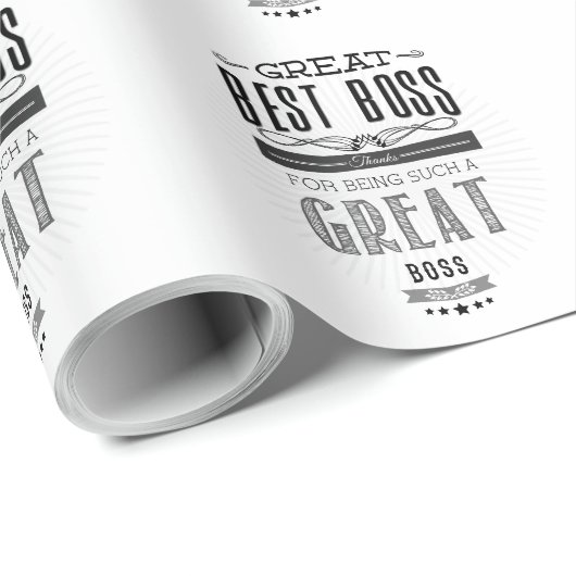 Happy Boss's Day Cadeaupapier (Rol Hoek)