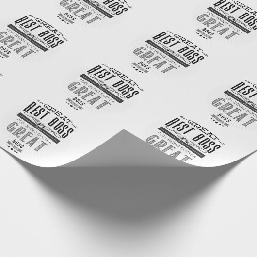 Happy Boss's Day Cadeaupapier (Hoek)