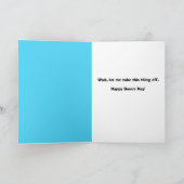 Happy Boss's Day Cat Talking Through Face Mask Feestdagen Kaart (Binnen)