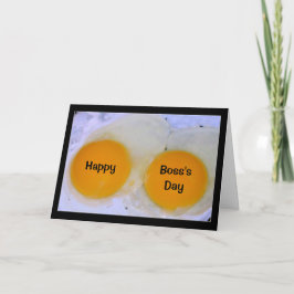 Happy Boss's Day Egg-stra Special Boss! Kaart