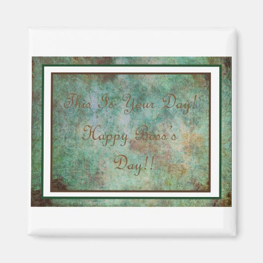 Happy Boss's Day Frig Magnet! Magneet (Voorkant)