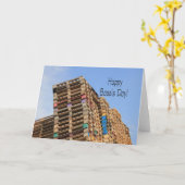 Happy boss's Day gestapelde pallets Kaart (Gele Bloem)