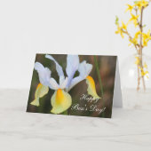 Happy Boss's Day Iris wenskaart Kaart (Gele Bloem)