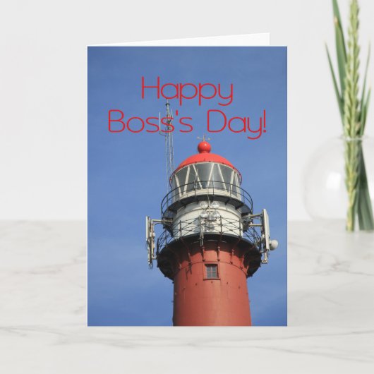 Happy Boss's Day Lighthouse Kaart (Voorkant)