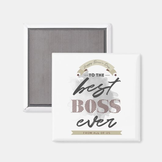 Happy Boss's Day magneet (Voorkant / Achterkant)