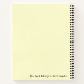 "Happy Boss's Day Message" Journaal Notitieboek (Achterkant)