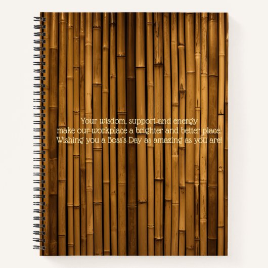 "Happy Boss's Day Message" Journaal Notitieboek (Voorkant)