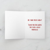 Happy Boss's Day met robot en aangepaste tekst Kaart (Binnen)