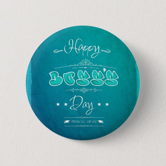 Happy Boss's Day Ronde Button 5,7 Cm (Voorkant)